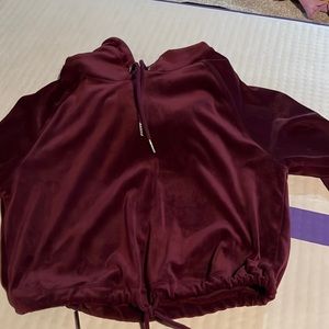 garage maroon colored